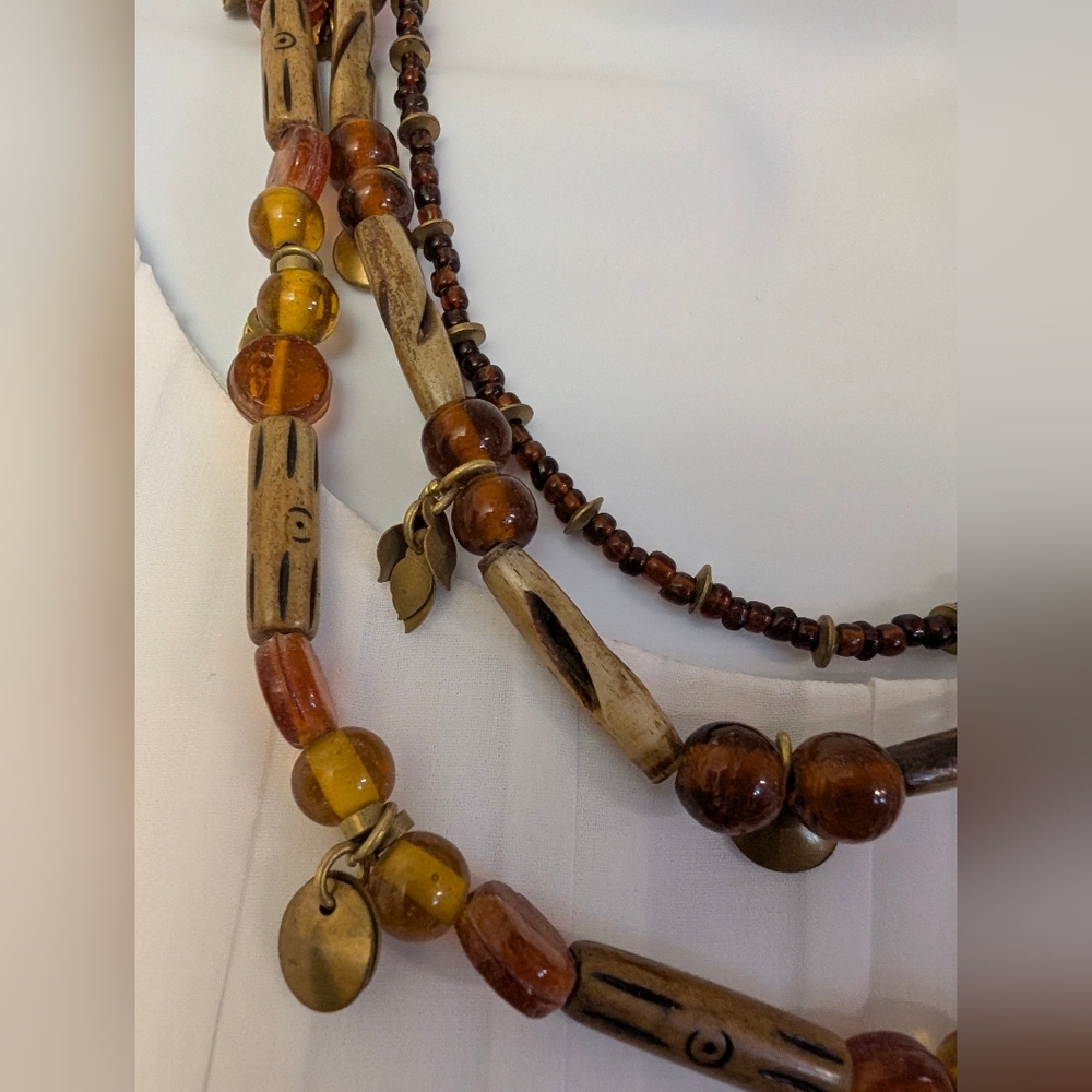 Multi-Strand, Boho-Style Necklace - Picture 2 of 6
